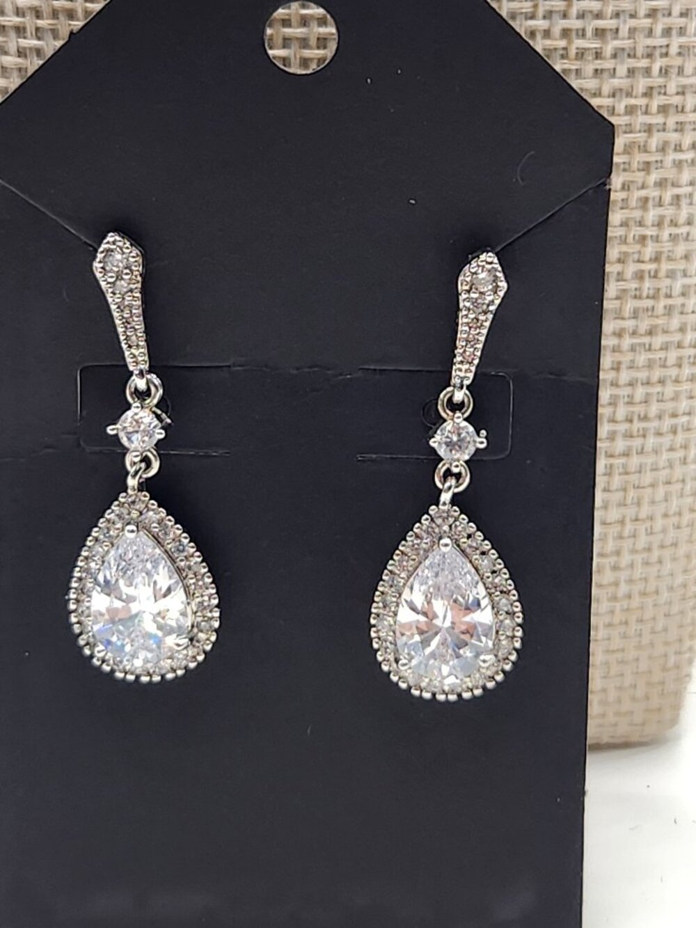Silver CZ Earrings